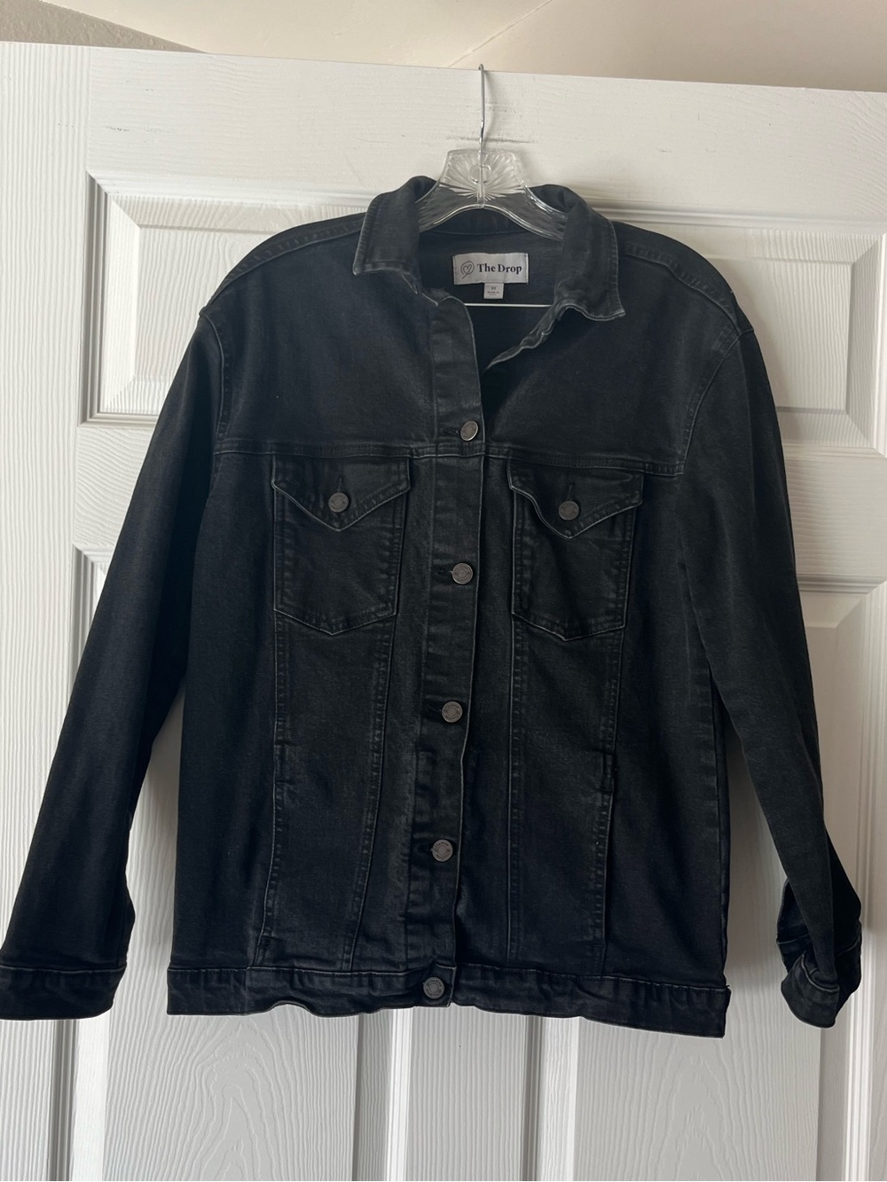 The Drop Black Denim Jacket